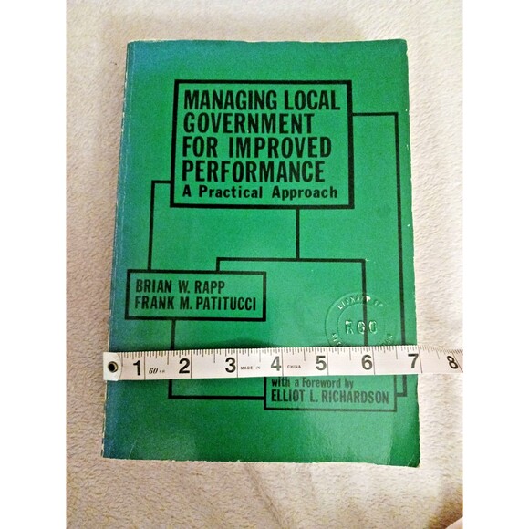 Managing Local Government for Improved Performance: A Practical Approach Book - Picture 7 of 7